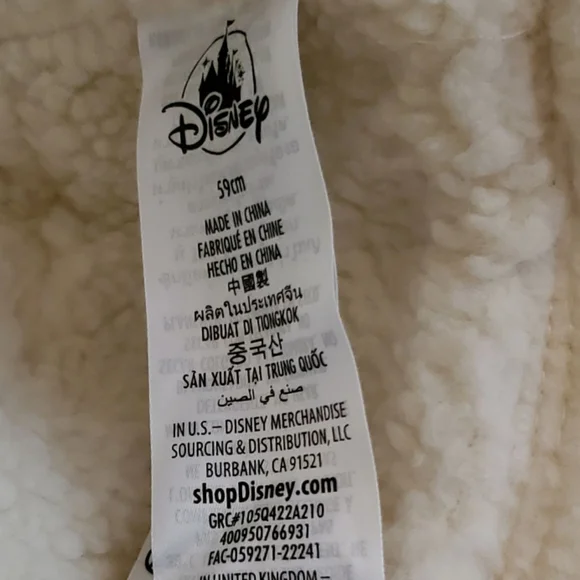 Disney Alice in Wonderland Rabbit Black & White Checkered Sherpa Bucket Hat - Picture 10 of 11